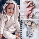 Newborn Baby Girls Boys Clothing Romper Cotton Long Sleeve Jumpsuit Playsuit 2019 Spring Bunny Outfits One piecer 3D Ear Clothes