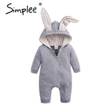 Newborn Baby Girls Boys Clothing Romper Cotton Long Sleeve Jumpsuit Playsuit 2019 Spring Bunny Outfits One piecer 3D Ear Clothes