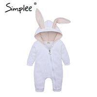 Newborn Baby Girls Boys Clothing Romper Cotton Long Sleeve Jumpsuit Playsuit 2019 Spring Bunny Outfits One piecer 3D Ear Clothes